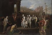 Benjamin West Agrippina Landing at Brundisium with the Ashes of Germanicus china oil painting artist